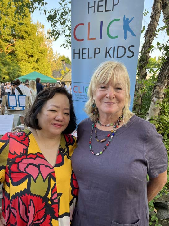 Susan Chow and Catherine Atyeo pose together