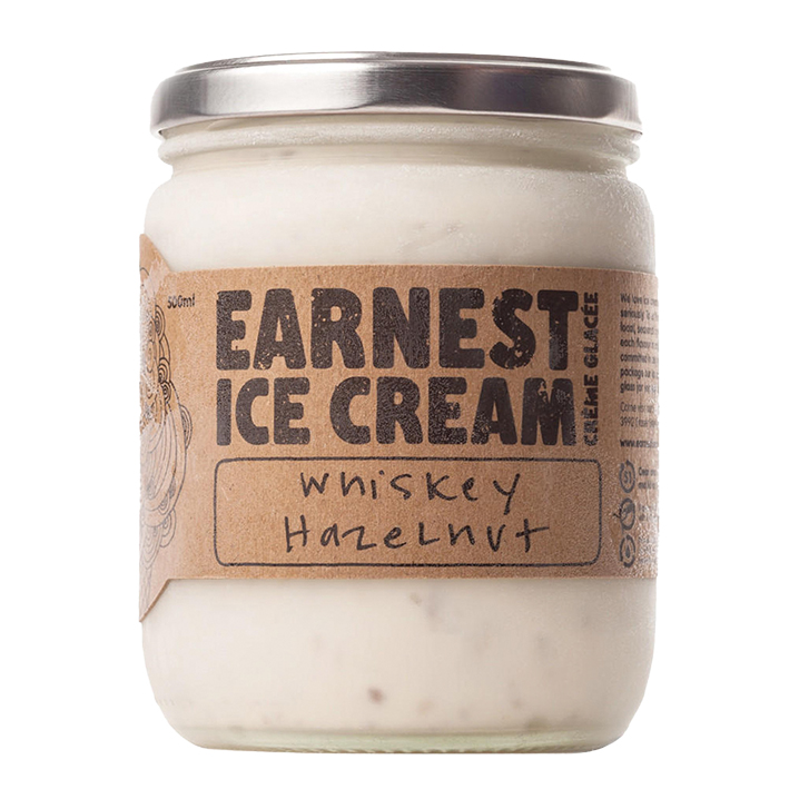 Earnest’s whisky hazelnut ice cream