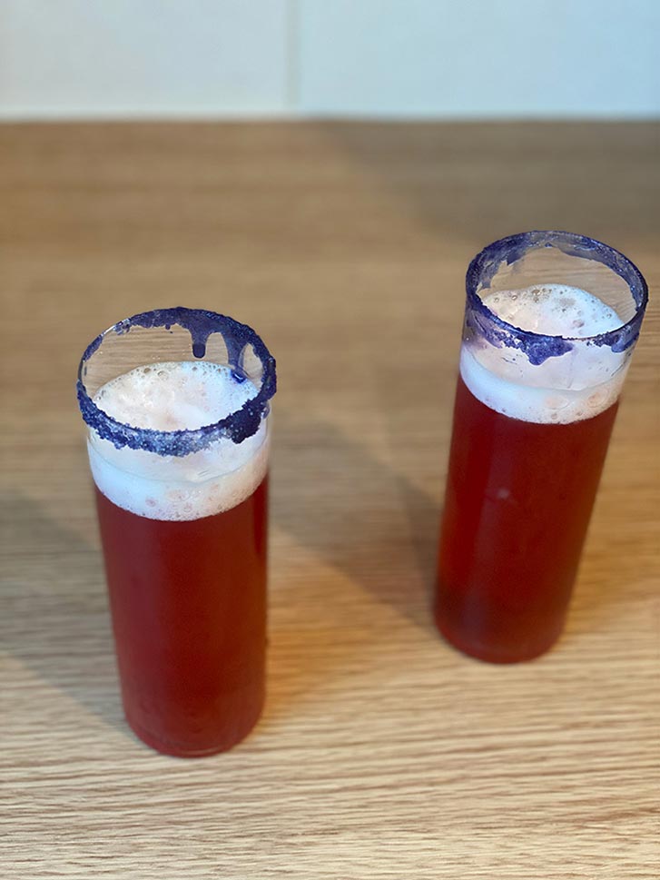 My Version of The Float Like A Butterfly Cocktail