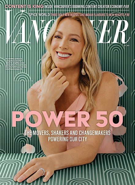 sarah mclachlan vancouver magazine power 50 cover