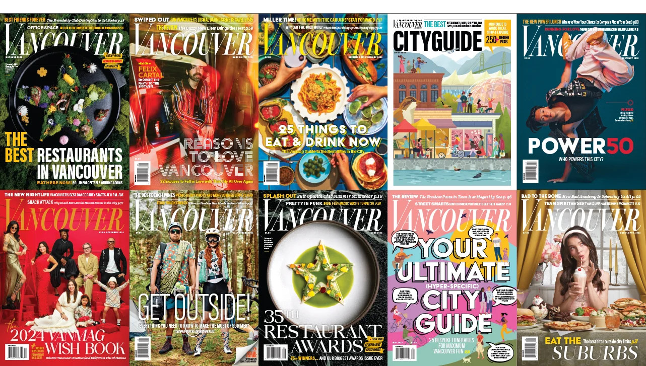 collage of vancouver magazine covers