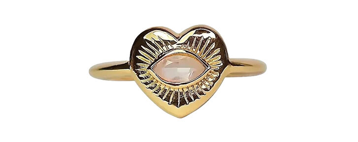 Heart-shaped ring from Zaleska Jewelry