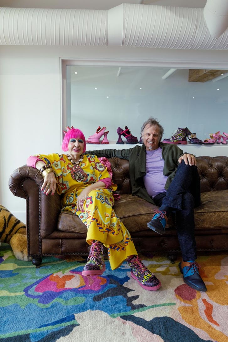 Zandra and John at Fluevog HQ