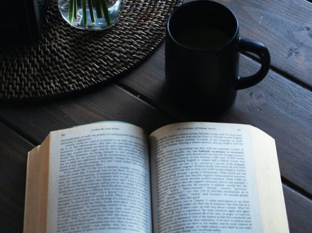 book and coffee