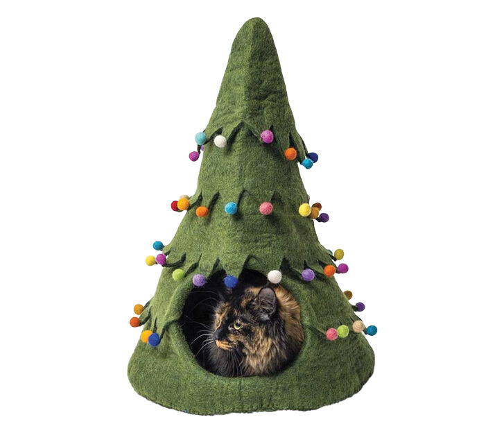 Holiday Tree cat cave