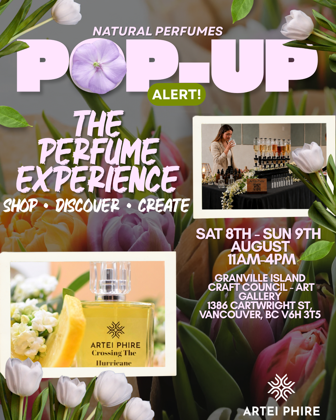 The Perfume Experience : Artei Phire Natural perfumes 2Days Pop-up