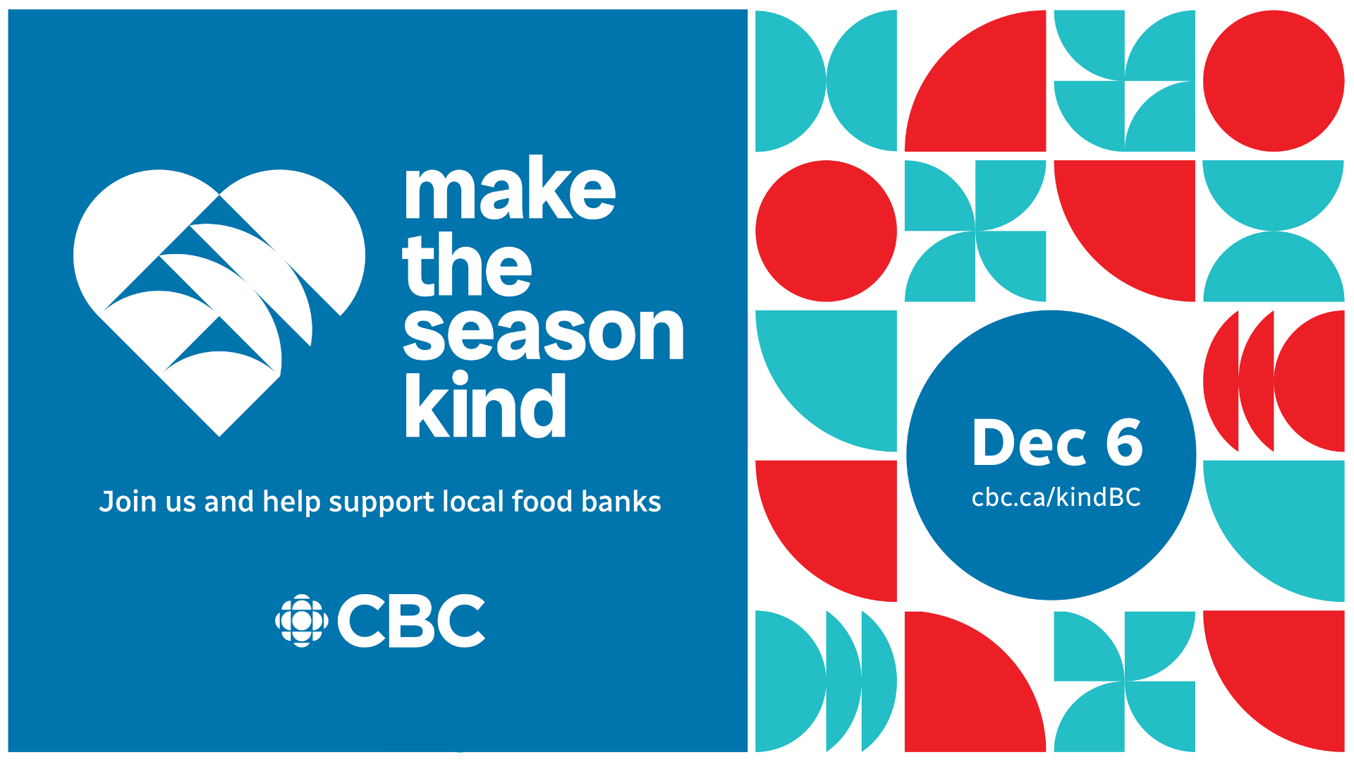 Make the Season Kind: Join CBC B.C. and help support local food banks