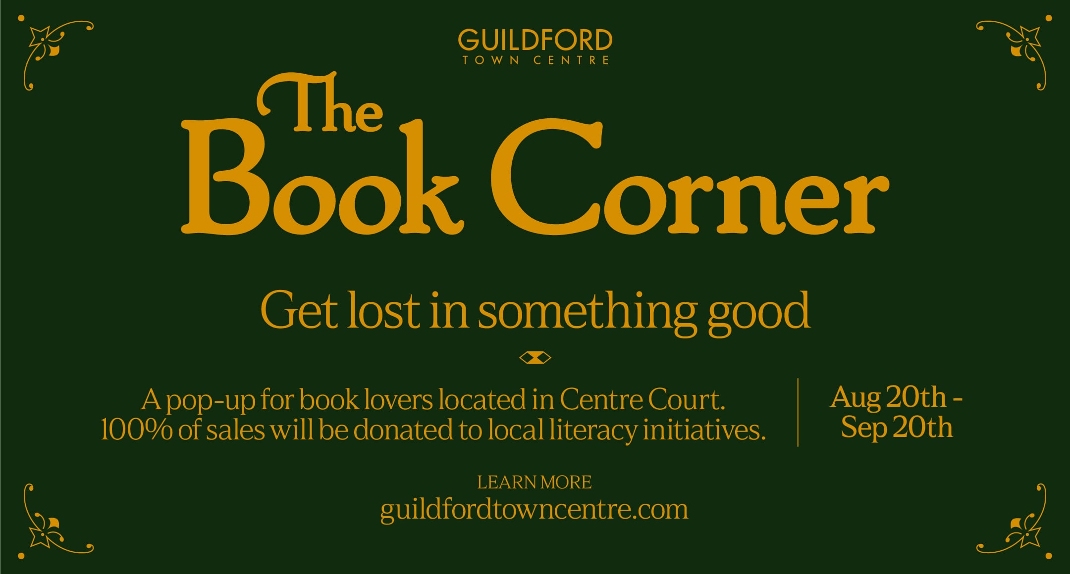 The Book Corner Pop-Up at Guildford Town Centre