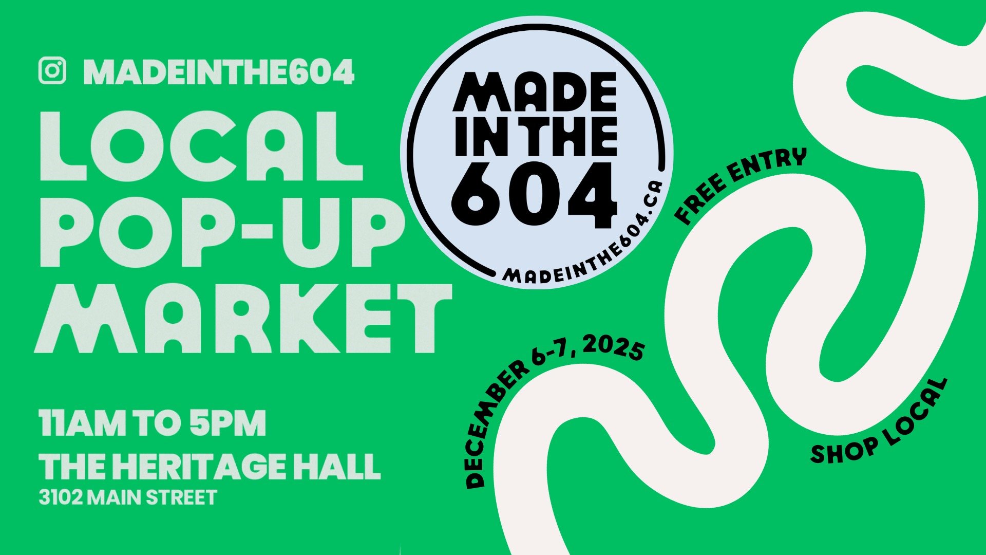 Winter Pop Up Market – hosted by Made in the 604