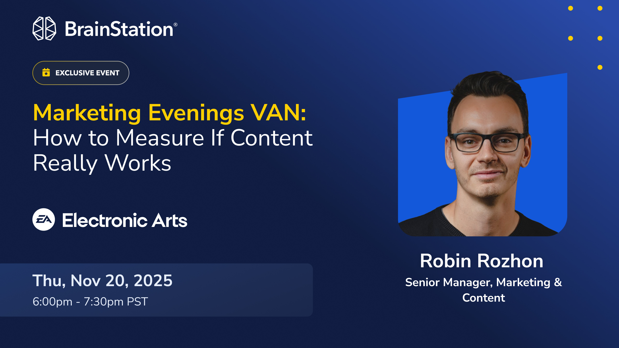 Marketing Evenings VAN: How to Measure If Content Really Works