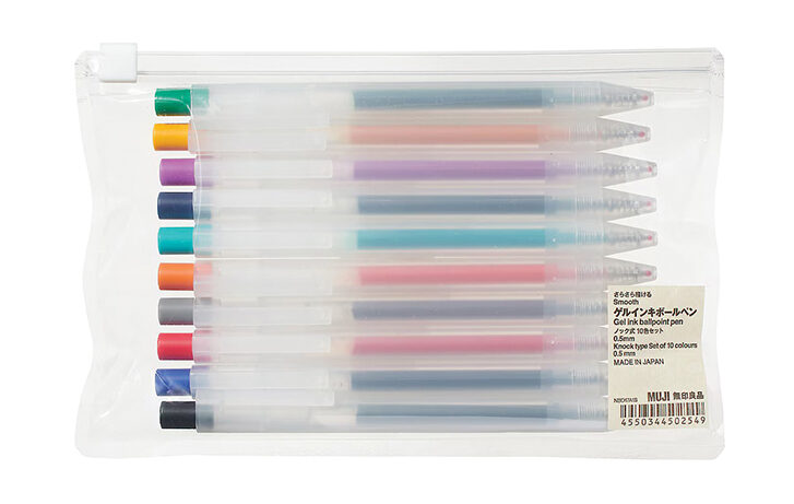 Smooth Gel Ink Knock Type pens