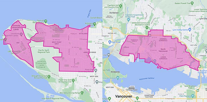 tiggy delivery zones